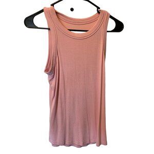 🌸3/$15🌸Blush Pink Ribbed Tank with Round Neckline sz M